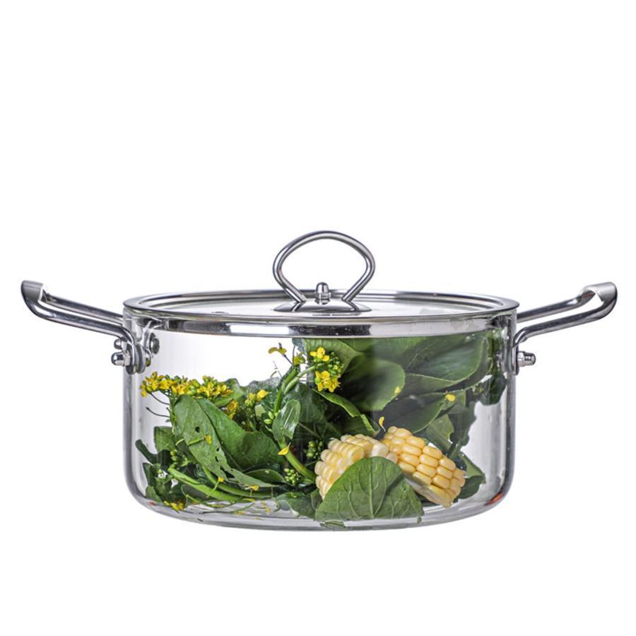 【機能性】直接加熱したり、スープを煮たり、麺を煮たり、電子レンジで加熱したりすることができ [デザイン]洗練されたデザイン透明なガラス調理器具で、蓋を開けたり、食品の風味、熱、水分を固定したりすることなく [高品質素材]耐久性のある硬質ガラスで、シンプルでスタイリッシュで、丈夫で耐久性があります 【サイズ】2.5L/3.5L/4.5L/5.5L（オプション） [適用範囲]離乳食、ミルク、調味料、インスタントラーメンの製造に非常に適しており、特に食物摂取量を管理する必要がある人に適しています 注意：IHクッキングヒーターでこの商品を使用する時に、伝熱シートを加えて使用する必要がございます。ご注意ください。
