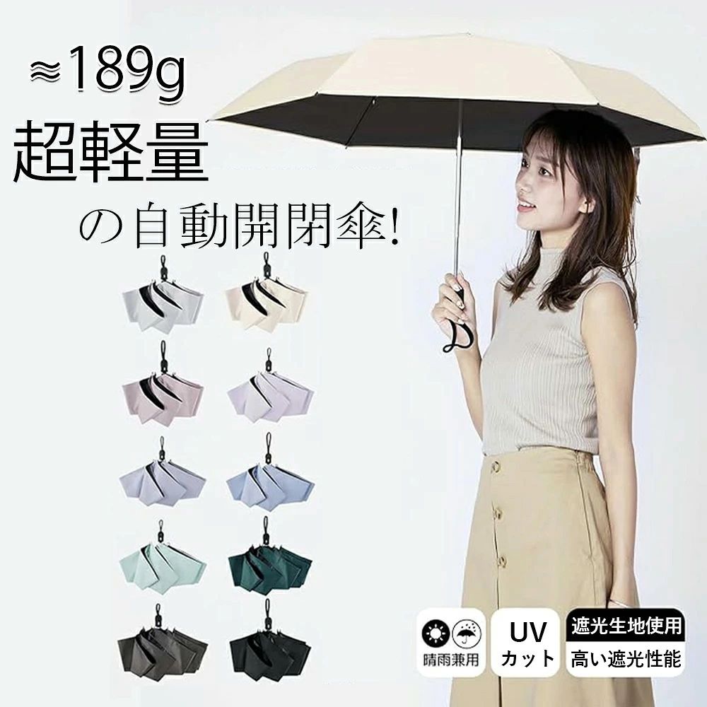 折りたたみ傘 ワンタッチ 日傘 超軽量 約200g UVカット率 100% 完全遮光 遮熱 ワンタッチ自動開閉 折りたたみ傘 コンパクト 折り畳み日傘 紫外線遮断 耐風撥水 晴雨兼用 携帯便利 紫外線カット UVカット コンパクト 軽量 軽い 完全遮光 キッズ