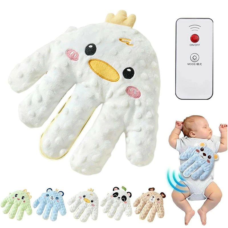 赤ちゃん 手ひら 快眠 寝かしつけ用 指が動き 電動トントン 寝かしつけ ぬいぐるみ 3段階調節 クッション 加熱 電動式 ベビースリープ 自動トントン機能 夜泣き対策 寝かしつけ用 洗濯可能 安眠 ぬいぐるみ 出産祝い プレゼント