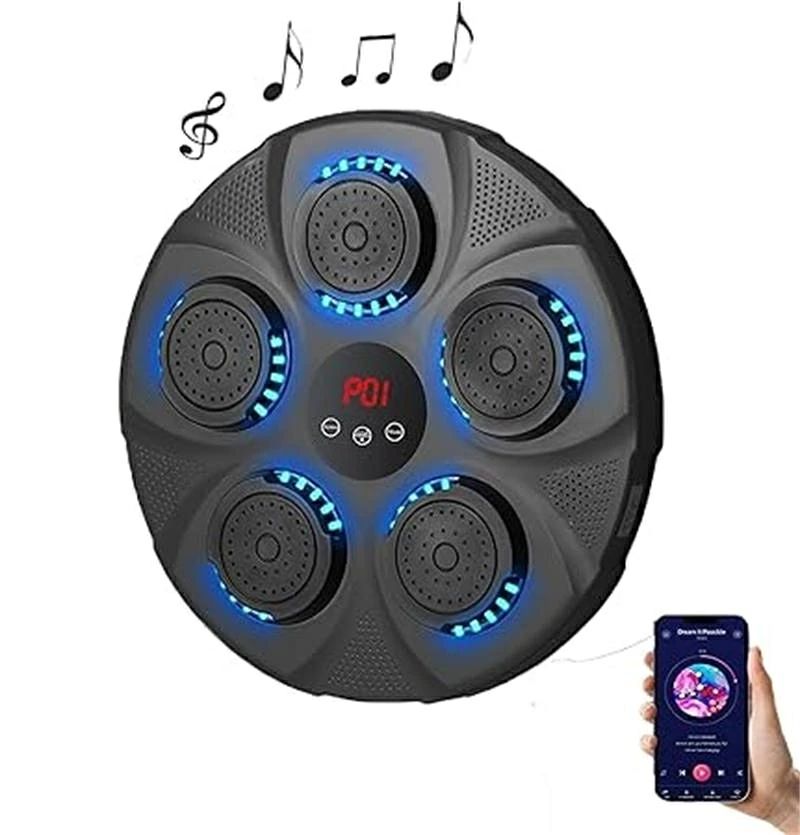 音楽ボクシングマシン 音楽ボクシング 【2025新昇級版音楽ボクシングマシン】ミュージックボクシングマシン Bluetooth スマートリズムボクシングマシーン ボクシング LEDライト 壁掛け 音楽ボクシング機 ABS素材 高い柔軟性と耐久性 40*40