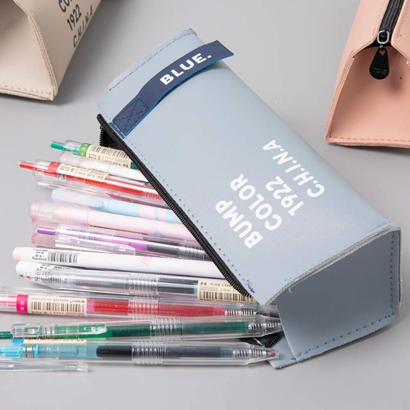 Rakuten - ファスナー 軽量 大学 大容量 ペンケース スリム pen 高校生 ペン入れ 可愛い ペンケース ペンバッグ ふでばこ PU革 ペンポーチ case 高級 男の子 学生用 女の子 筆箱 おしゃれ ふでばこ 中学生