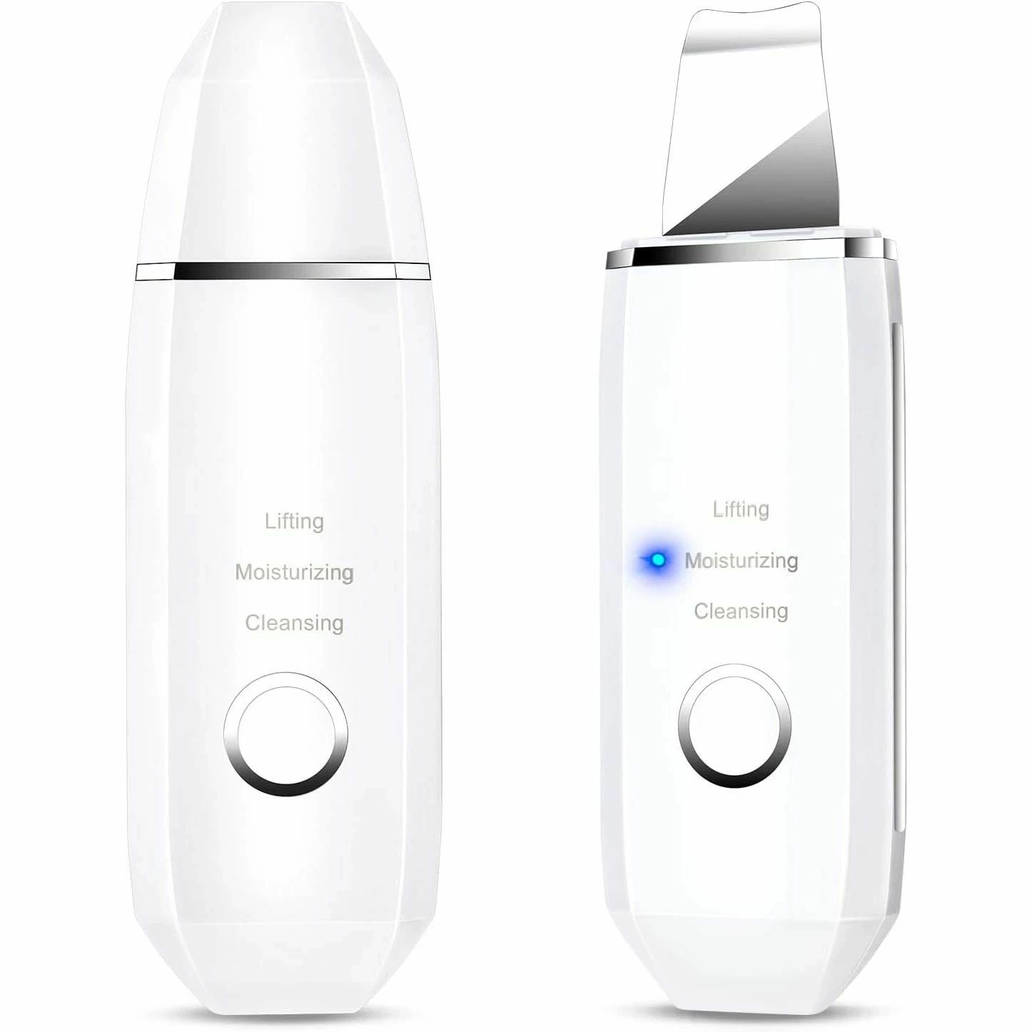 商品説明 〔商品名〕 ウォーターピーリング 美顔器 超音波ピーリング 毛穴ピーリング 多機能美顔器 超音波振動 毛穴ケア 口元ケア 美顔器 美容器 USB充電式 美容グッズ 美顔マッサージャー 男女兼用 プレゼント 出張 旅行 ギフトとして最適 〔お勧めポイント〕 ■振動で水をミスト状にして、残した汚れを取り除き、エステサロン級の美肌ケアを手軽に自宅で実現できます。 ■鼻や顎などの汚れが気になる部位に使用すると効果的です ■1秒約30,000回の高周波振動で水分をミスト化させて、汚れなどを浮かせて弾き飛ばすことでキレイな素肌を保ちます。 ■USB充電式でフル充電時は長時間の連続稼働が可能です。 〔商品仕様〕 ■商品名：ウォーターピーリング毛穴ピーリング ■カラー：ホワイト、ブラック、ローズゴールド ■材質：ABS、ステンレス鋼 ■商品サイズ：168*53*15mm ■バッテリー容量：400mAh ■USB充電ケーブル付き 色差、誤差について ※商品画像については、モニターによって色味が若干異なります事ご了承ください。 ※すべて平置きサイズです。（採寸方法によって誤差が生じる場合がございますので、予めご了承ください。） 〔発送詳細〕 ●運送事故により箱が潰れる可能性がございます。 ●お問い合わせとメールを承りますので、質問や苦情を相談して有効に解決しましょう。必ず責任を持って最後までご対応致します。勝手に悪いレビューをしないでお願い致します。 ●モニターの違いにより、実際の商品の色が画像と異なる場合がありますが、写真と同じスタイルを保証いたします。 ●手動測定とは異なるため、わずかな寸法の違いを許容してください。 ＜保証について＞ ◎出品する商品は全て新品未使用です。 ◎初期不良の場合は到着後1週間以内にご連絡ください。 ◎初期不良の場合は写真やビデオをご提供下さい、確認後無料で新品交換もしくは御返金致しますのでご連絡下さい。 ◎写真やビデオをご提供出来ない場合は技術者と確認できません、返品返金対応出来ない可能性が御座います、予めご了承ください。