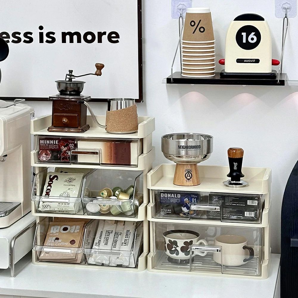Rakuten - カップ シンプル 整理 コーヒーラック 自宅用 2段 おしゃれ 新生活 オフェンス 3段 お茶 BOX 引き出しボックス 北欧 収納ボックス ティーバッグ 収納ケース キッチン収納 モダン 調味料収納 新作！卓上 コーヒー 離乳食入れ 小物入れ 4段 北欧 バスケット