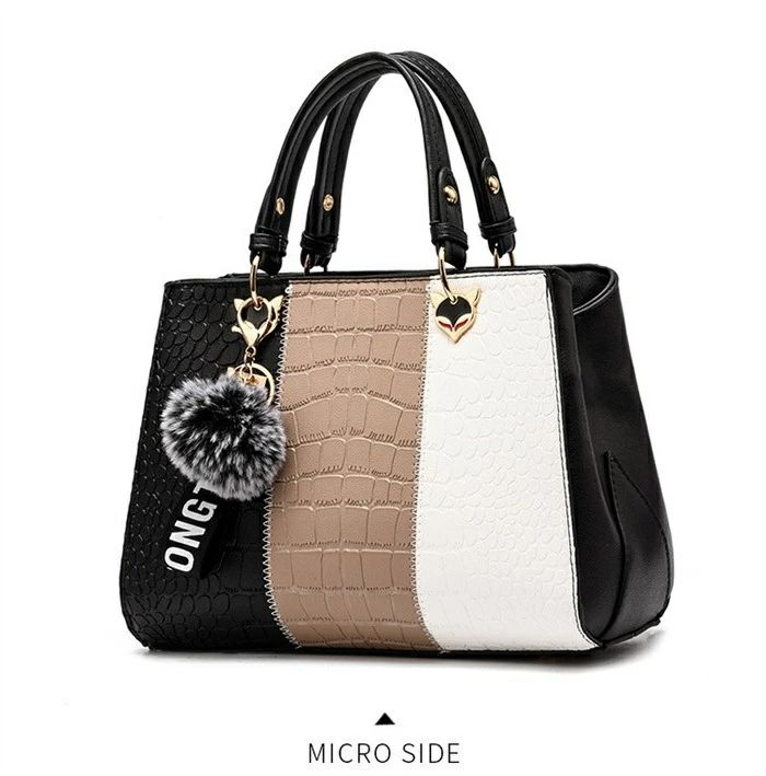 Rakuten - 送料無料 母の日 高見え 大容量 仕切り カジュアル 仕事バッグ フォーマル オフィス 通勤 ファスナー スクエア バック ハンド 鞄 斜めがけ 配色 フォーマル セレモニー ポンポン レディース 大人 2way ショルダーバッグ ハンドバッグ
