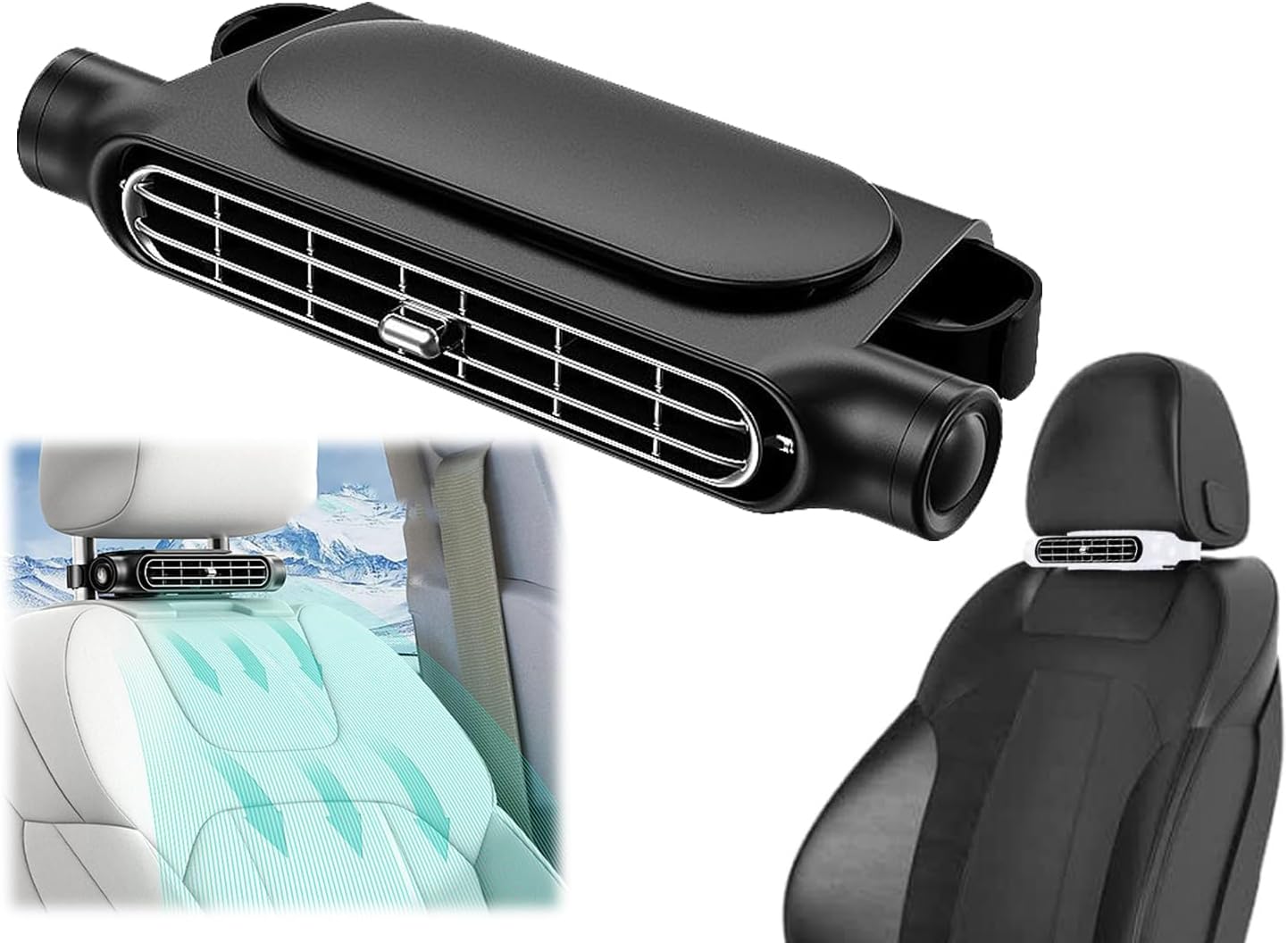 Rakuten - 車載 扇風機 後部 座席 車載扇風機 ファン USB 車内扇風機 車載扇風機 ヘッドレスト 車載ファン 座席ファン USB扇風機 3段階風量 USB給電 設置簡単 サーキュレーター カーファン 省エネ 静音小型 車 自動車用 後部座席ファン 後部座席扇風機