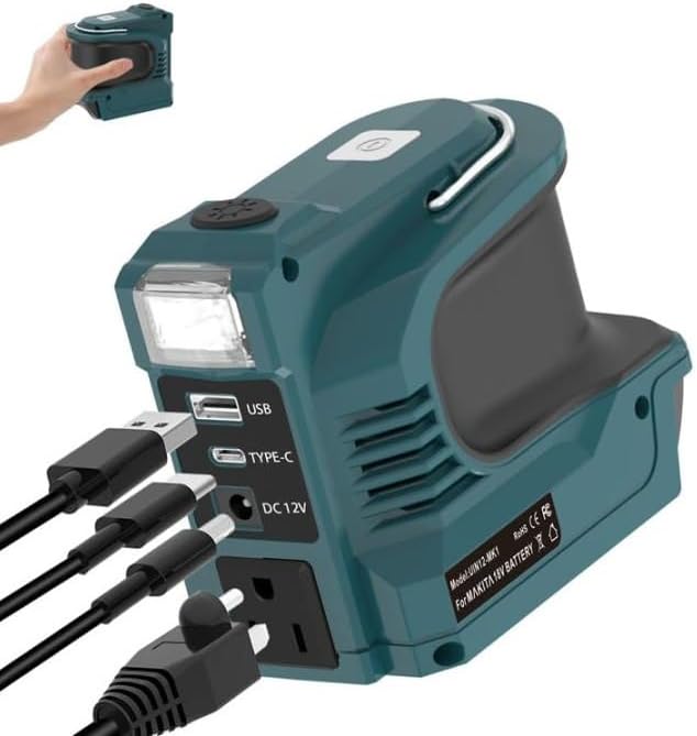 ACコンセント LED DC12V 220W ライト付き 保護機能 TypeC インバーター AC100-120V USB 修正弦波 インバーター