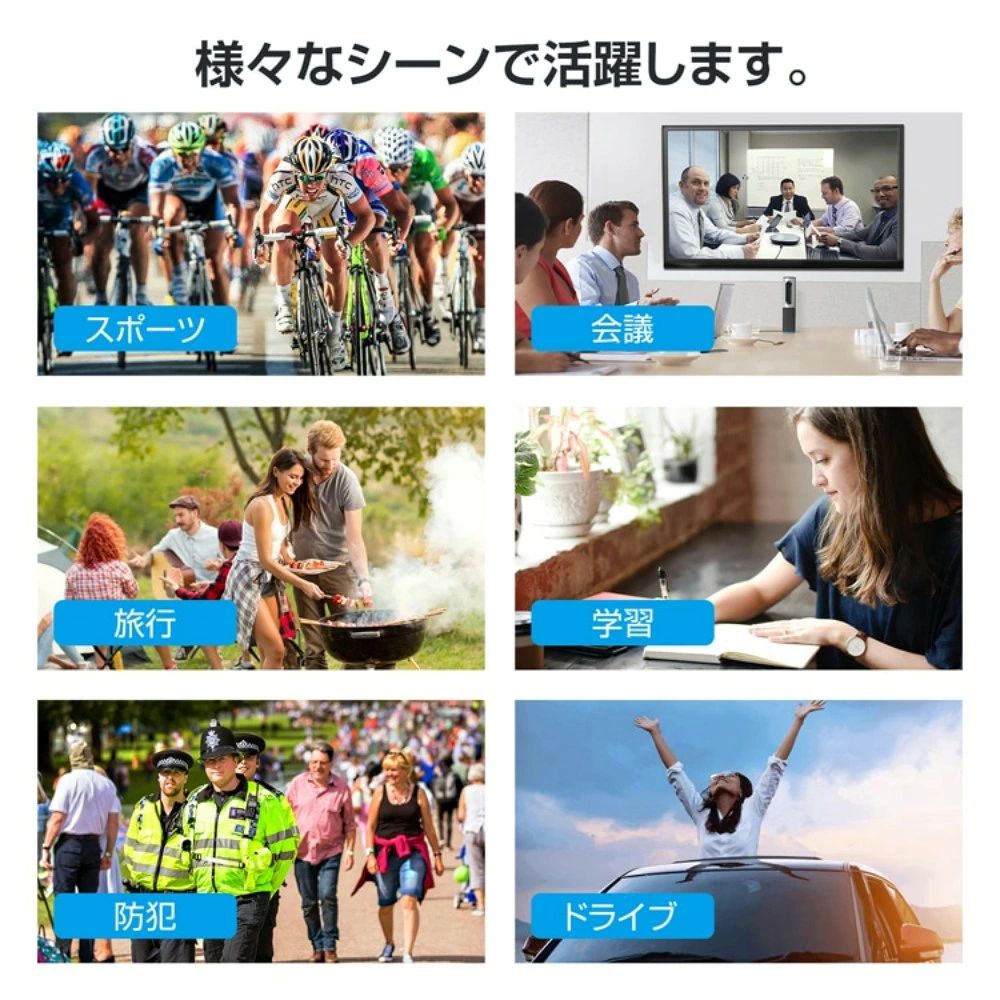 小型ボディカメラ 180°回転レンズ FHD1080P 高画質 ミニカメラ 録画 録音 写真撮影...