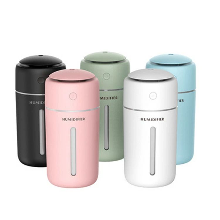 加湿器 卓上加湿器 USB 小型 大容量 オフィス 車載 コードレス 携帯加湿器 7色LEDライト ミニ 加湿機 充電式