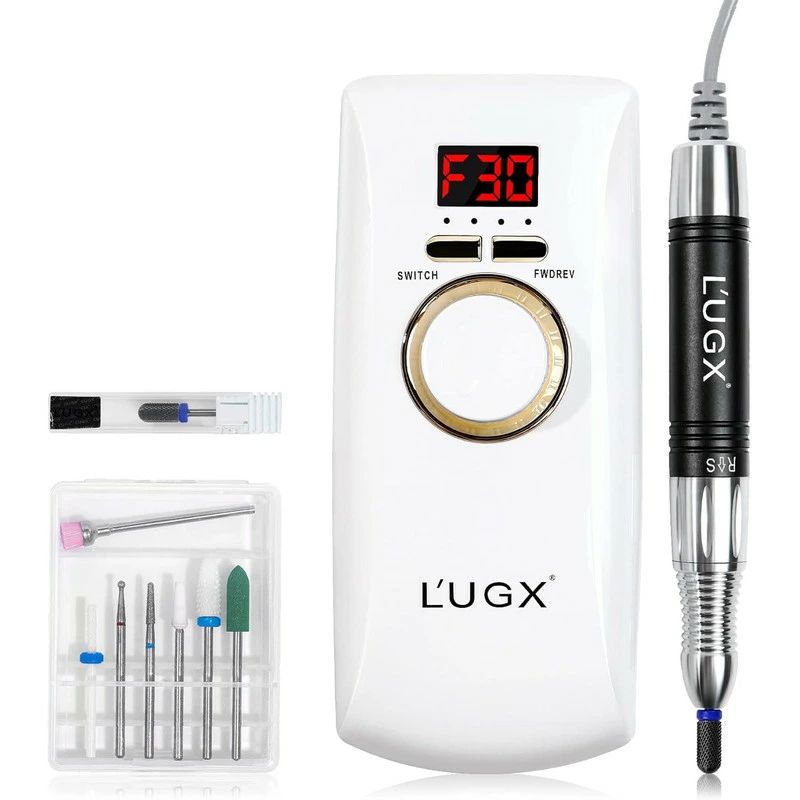 ブランド：L'UGXカラー：White商品の寸法：約16.3長さ x 7.1幅 x 3.3高さ cm電源：電源コード式【30,000RPM中空カップモーター】高品質な中空カップモーターを搭載し、高速でもネイルマシンダーもスムーズに動作します。 スーパースムーズな運転、低熱、騒音、低く、専門の技術者やネイル学生がサロンや自宅で使用するのに最適です。【充電式ネイルグラインダー】3000mAhバッテリー内蔵で、2-2.5時間充電するだけで8-10時間使用できます。 回転数、方向、電池など、スマート液晶に表示されます。 どこでも自由に働けます。【低騒音、高品質】強力な中空カップモーターを採用し、そのパワーは普通のモーターの三倍ですが、振動は安定で、ノイズが低い。 この高品質モーターは15000時間以上使用でき、低消費で安定した性能です。【コンパクト軽量】高品質のアルミニウム合金と無シアノコめっき設計を採用し、ボディとペンはわずか0.6ポンドであり、しかも十分にコンパクト(6.4*2.8*1.3インチ)、旅行のバッグや箱に入れることができ、いつでもどこでもネイルDIYを楽しむことができます。※説明書は外国語となります。 ※配送または仕入状況により商品の箱に凹み、スレ等がある場合がございます。パッケージ不良による交換返品は対応出来かねますので、ご了承をお願いします。