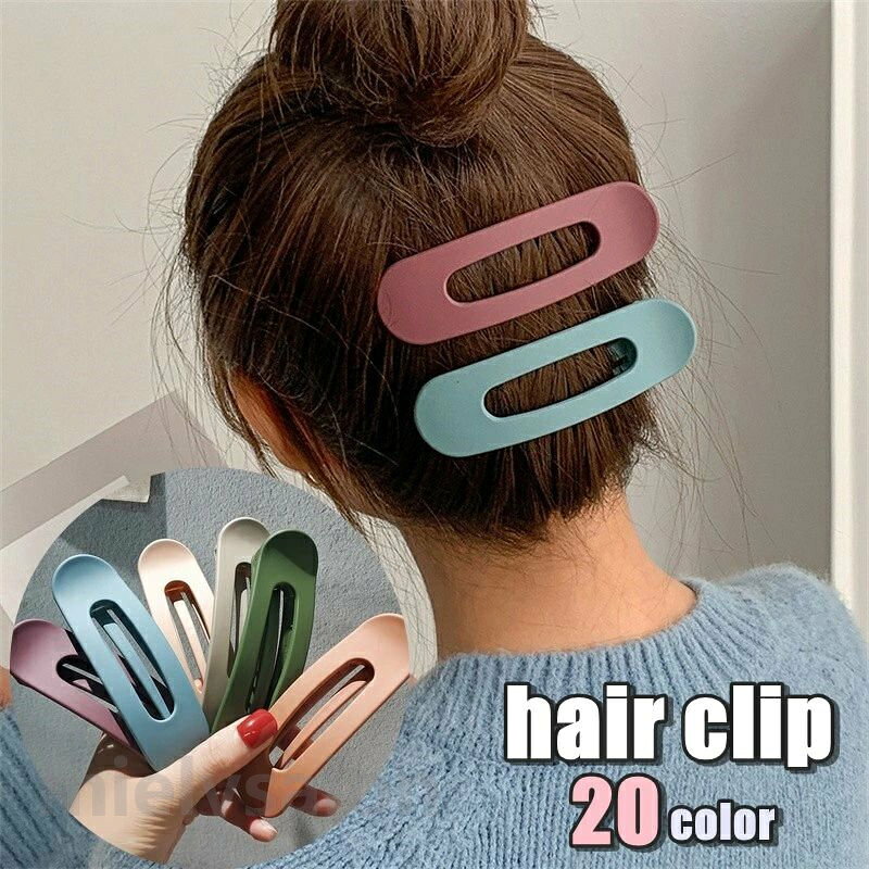 カジュアル 髪留め ヘアクリップ サイドバンスクリップ キュート 婦人 お洒落 レディース まとめ髪 ヘアアレンジ 無地 大きめ 髪飾り 女性 シンプル かわいい ヘアアクセサリー くちばしクリップ 単色 カラバリ豊富 ファッション小物 ビック 送料無料