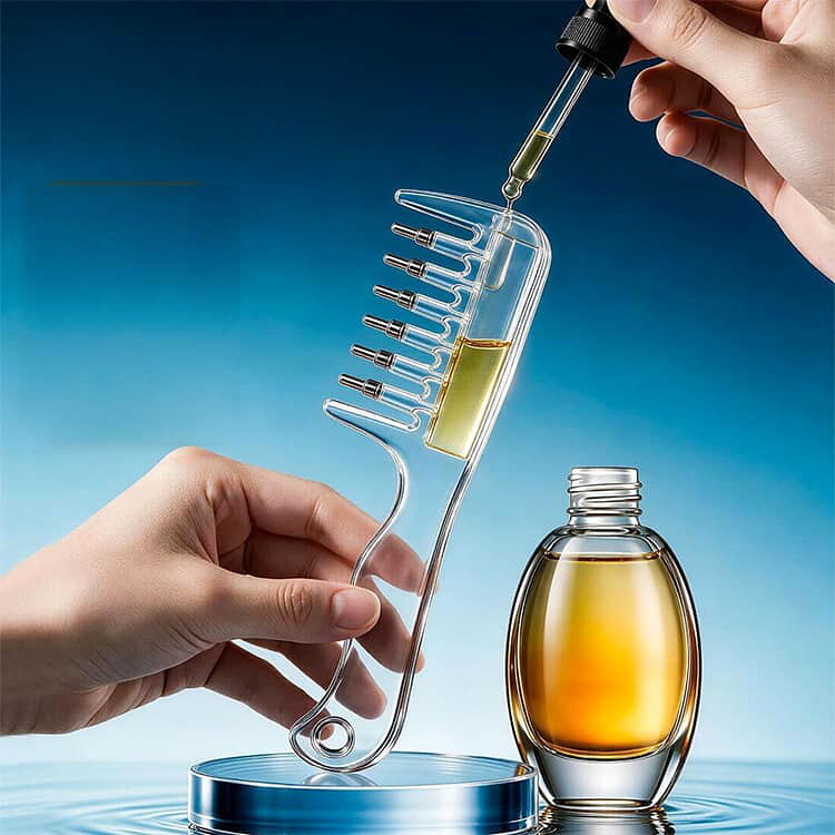 頭皮マッサージブラシ 頭皮ケア導液コーム 育毛液塗布コーム 頭皮用アプリケーター ヘアオイル塗布 ヘアケア スカルプブラシ 2個 lotus-sound-10047660 ロータスサウンド サンプル画像2