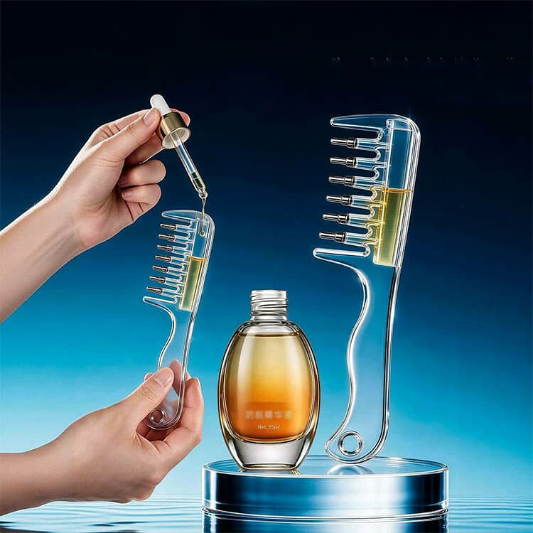頭皮マッサージブラシ 頭皮ケア導液コーム 育毛液塗布コーム 頭皮用アプリケーター ヘアオイル塗布 ヘアケア スカルプブラシ 2個 lotus-sound-10047660 ロータスサウンド サンプル画像3
