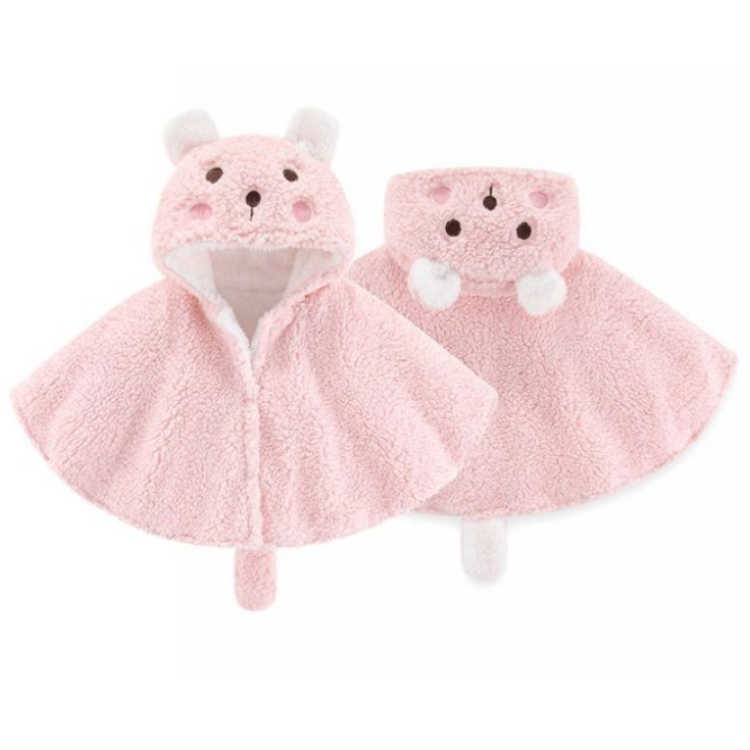 ベビー服 ベビー ポンチョ 防寒 抱っこ マシュマロボア マント 男の子 女の子 アウ...