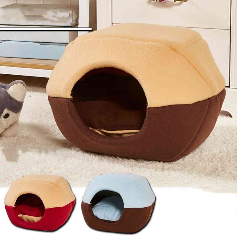 猫の洞窟のベッド 猫マット 犬小屋 マット 防寒対策 マット かわいい 猫 ペット用品 犬 ペットベッド