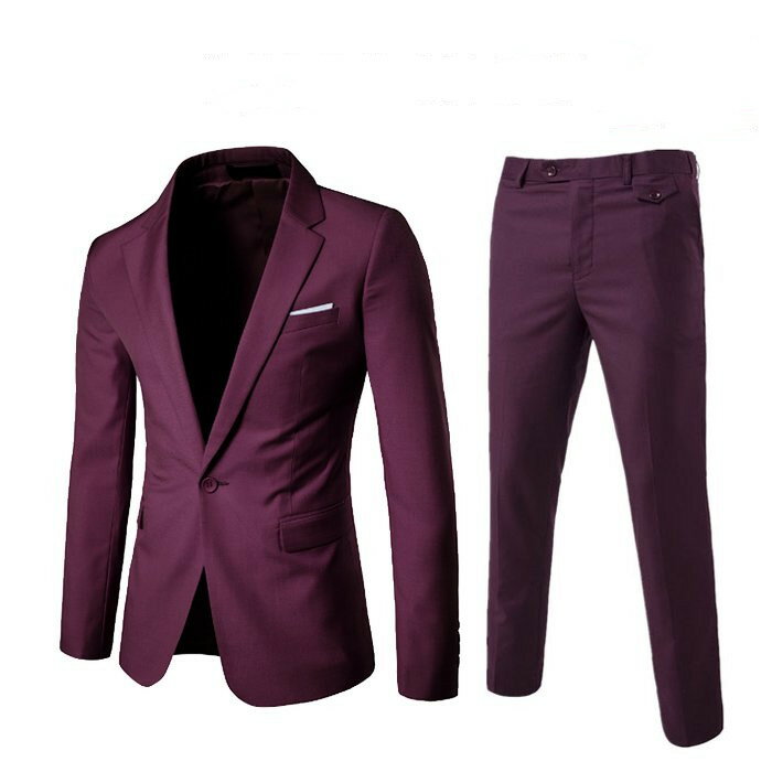 メンズ 上下セット ワンボタン 2ピーススーツ ビジネススーツ スーツ スリムスーツ 大きいサイズ