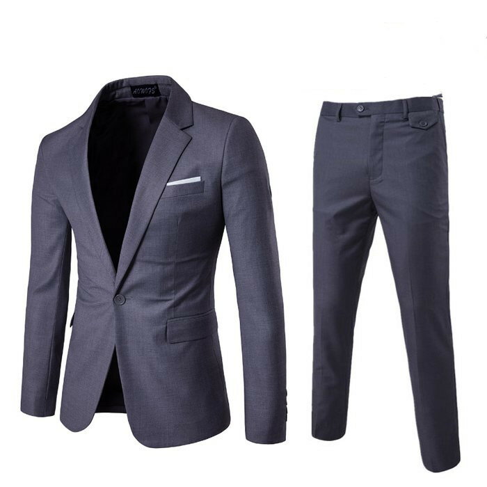 メンズ 上下セット ワンボタン 2ピーススーツ ビジネススーツ スーツ スリムスーツ 大きいサイズ