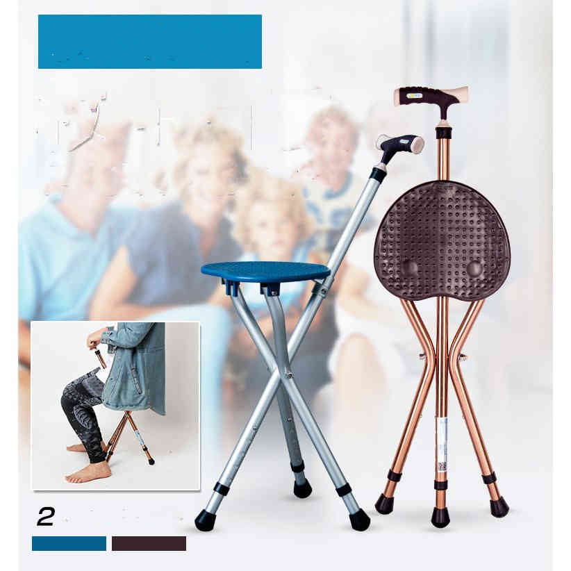 折り畳み椅子 畳めば杖になる 休憩 アウトドア キャンプ スポーツ 折り畳み椅子 観戦