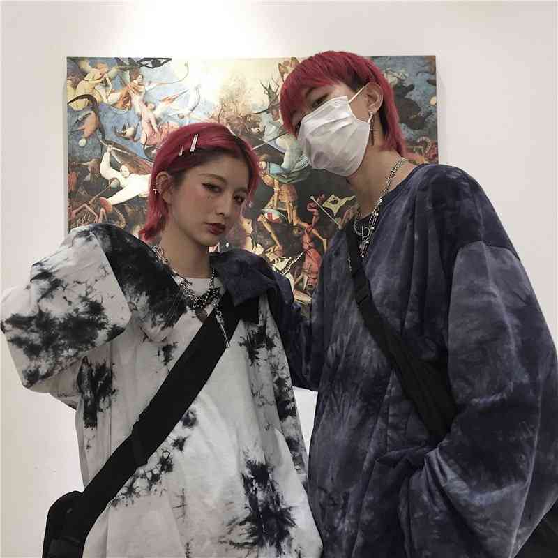 トップス ゆるい 半袖 プリント柄 夏 Tシャツ レディース 韓国ファッション 原宿系 BF風 ヒップホップ ダンス ストリート風