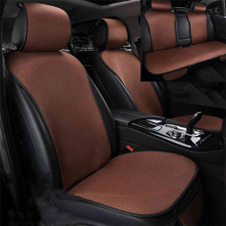 車用 シートカバー クッション カークッション 車用 車イスクッション 車座布団 五座席 シンプル 運転席 助手席 後部座席 背マット 汎用 涼しい シンプル