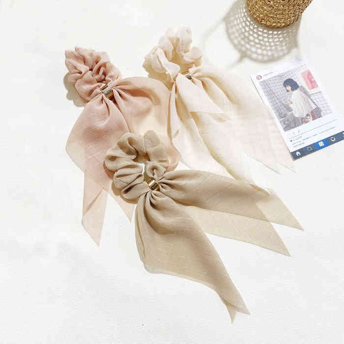 大きい シュシュ 大人っぽい リボン ふんわり ネコポス送料無料 ヘアゴム おしゃれ レース 可愛い シンプル ヘアアクセサリー 髪飾り プレゼント ギフト