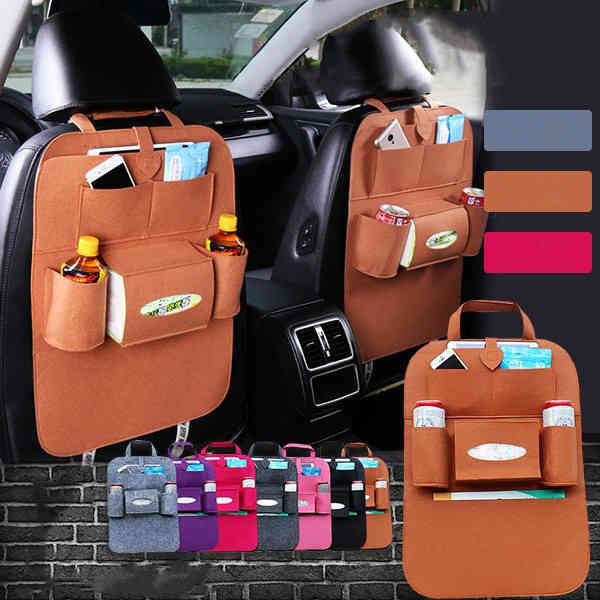 車載 シートバックポケット ドライブポケット 収納車 小物入れ 車用 後部座席 収納シート テッシュ入れ 便利ポケット