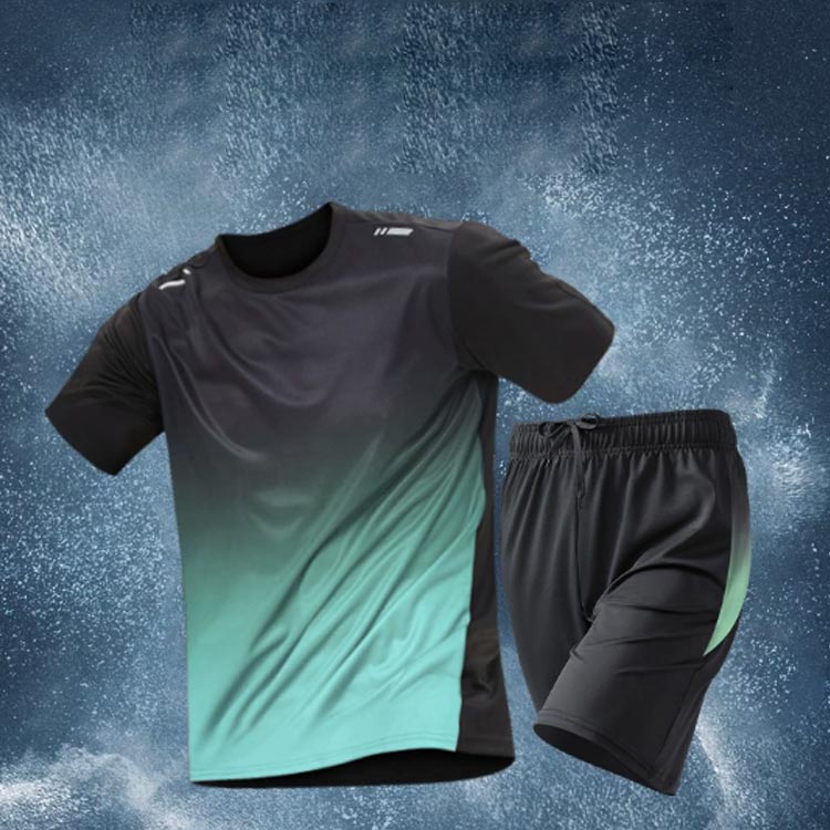 上下セット セットアップ メンズ ランニングウェア ハーフパンツ ショートパンツ 半袖 日焼け防止 水着 フィットネス 男性 プール 水着 冷感 速乾 水陸両用 UVカット 体型カバー セパレート フィットネスウェア ビーチ メンズ水着 海 ランニング