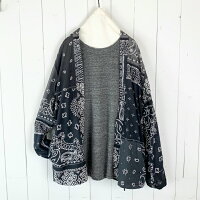 KAPITALガーゼバンダナパッチワークPTKAKASHIシャツ
