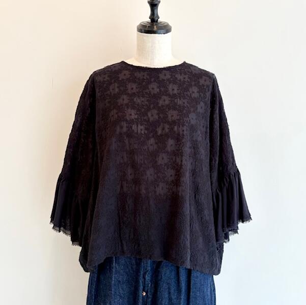 Rakuten - qiri【キリ】trees embroidery frill blouse【送料無料】【レディース】【フリルブラウス】【シアー感】