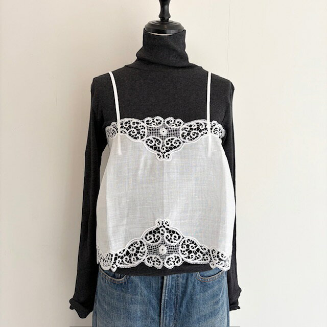 Rakuten - Hériter【エリテ】bobbin lace parts camisole【送料無料】【レディース】【ボビンレース】【リメイクキャミソール】