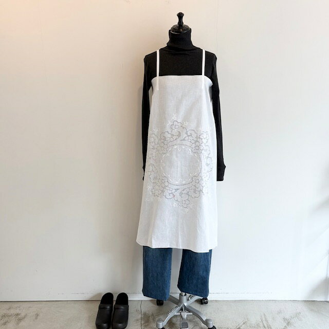 Rakuten - Hériter【エリテ】dron work tablecloth aprondress【送料無料】【レディース】【デットストック】【リメイクエプロン】