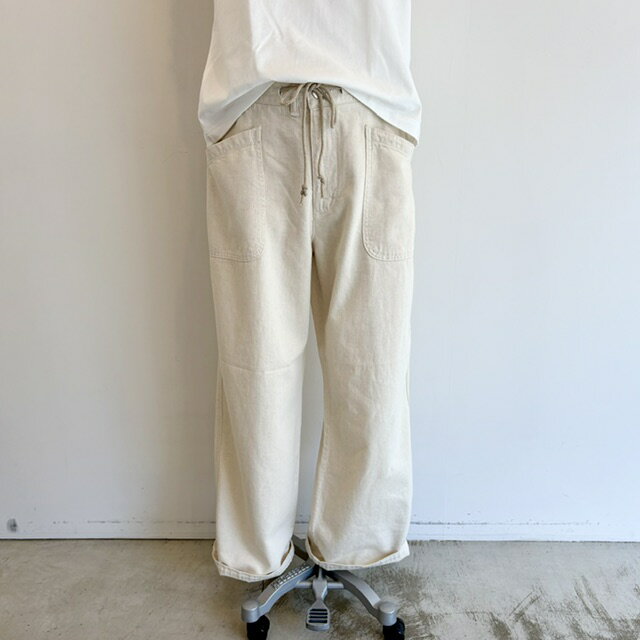 Rakuten - Caqu【サキュウ】Color Linen Easy Wide【送料無料】【レディース】【カラーデニム】【綿麻デニム】