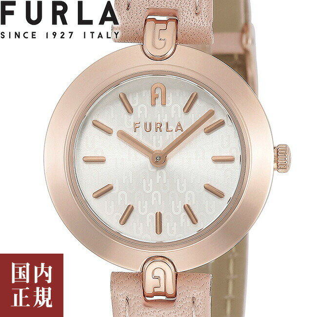 2000 1000 777 500円クーポン配布中 5/27迄 FURLA フルラ 腕時計 レディース LOGO LINKS レザー 28mm ローズゴールド ピンク WW00006003L3 安心の正規品 代引手数料無料 送料無料