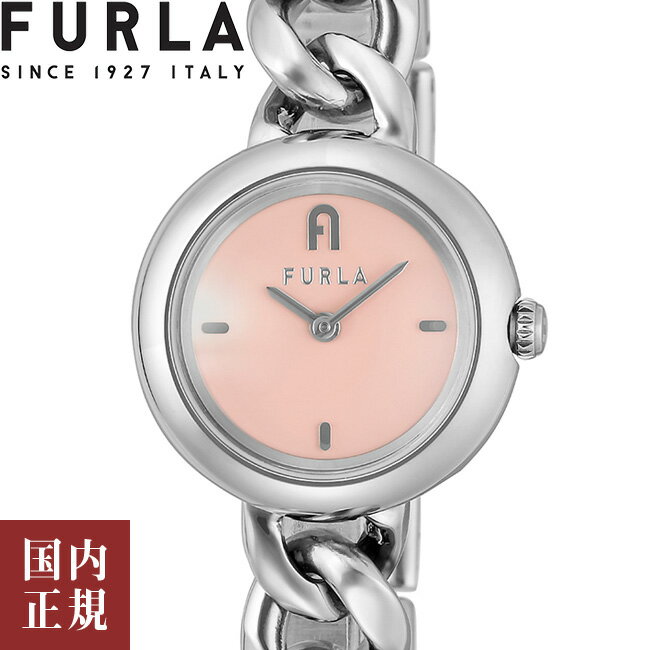 10％OFFクーポン配布中!6/1(土)からご利用分!FURLA フルラ 腕時計 レディース フルラ チェーンラウンド ピンク/シルバー WW00019007L1 安心の国内正規品 代引手数料無料 送料無料