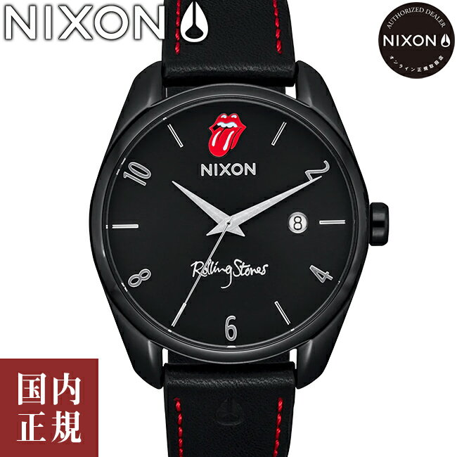 楽天ルイコレクション楽天市場店【SALE】NIXON ニクソン 腕時計 レディース ローリング・ストーンズ タリア レザー オールブラック A1360001-00 安心の国内正規品 代引手数料無料 送料無料　あす楽 即納可能