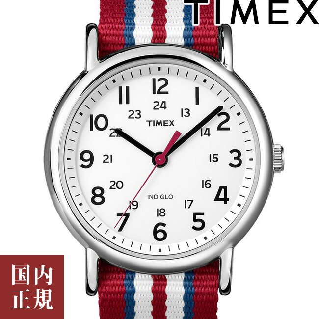 タイメックス 2000・1000・777・500円クーポン配布中!6/11迄!TIMEX タイメックス 腕時計 メンズ レディース ウィークエンダーセントラルパーク 38mm ナイロンNATO クリーム/レッド・ブルー・ホワイト T2N746 安心の正規品 代引手数料無料 送料無料 あす楽 即納可能