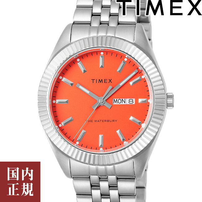 10％OFFクーポン配布中！5/18からご利用分！TIMEX タイメックス 腕時計 メンズ レディース Waterbury Legacy ウォーターベリー レガシー ディープオレンジ TW2V17900 安心の国内正規品 代引手数料無料 送料無料 あす楽 即納可能