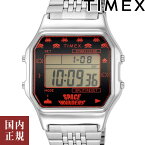 2000・1000・777・500円クーポン配布中!4/17 9:59迄!TIMEX タイメックス 腕時計 メンズ タイメックス80スペースインベーダー シルバー TW2V30000 安心の国内正規品 代引手数料無料 送料無料 あす楽 即納可能