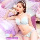 育乳ブラジャー 脇高ブラジャー ショーツ セット 補正下着 フラッフィー パステル レース 育乳 脇高 ブラジャー & フルバック ショーツ ブラジャー ショーツ セット 脇肉 贅肉 盛りブラ ブラ セット 下着 レディース セット drw
