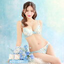 【5/10再販】レーシィカット水彩ブロッサムブラジャー&フルバックショーツ