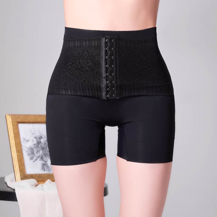 [補正下着] フラワーレースコルセットガードル