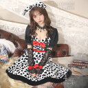 【ブラックフライデー限定!最大1000円OFFクーポン】ハロウィン コスプレ アニマル ダルメシアン わんちゃん 101匹 仮装 大人 4点SET ふわふわ 衣...