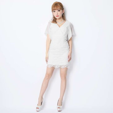 【スーパーSALE限定特価】 キャバ ドレス シフォン 袖 フラワー レース タイト ミニ ドレス | ドレス ワンピース ミニドレス セクシー ナイトキャバ ドレス キャバ ドレス ワンピース キャバクラ レディース ミニ丈 女性 大人 ホステス 水商売