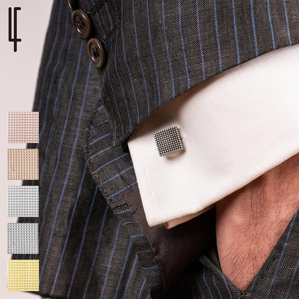 Croise Cufflinks クロワズ カフスボタン カフリンクス ファッション 小物 ボタン ユニ シルバー おしゃれ こだわり ブランド 贈り物 結婚式 記念日 シンプル スタイリッシュ スーツ 特製 高級 フランス パリ