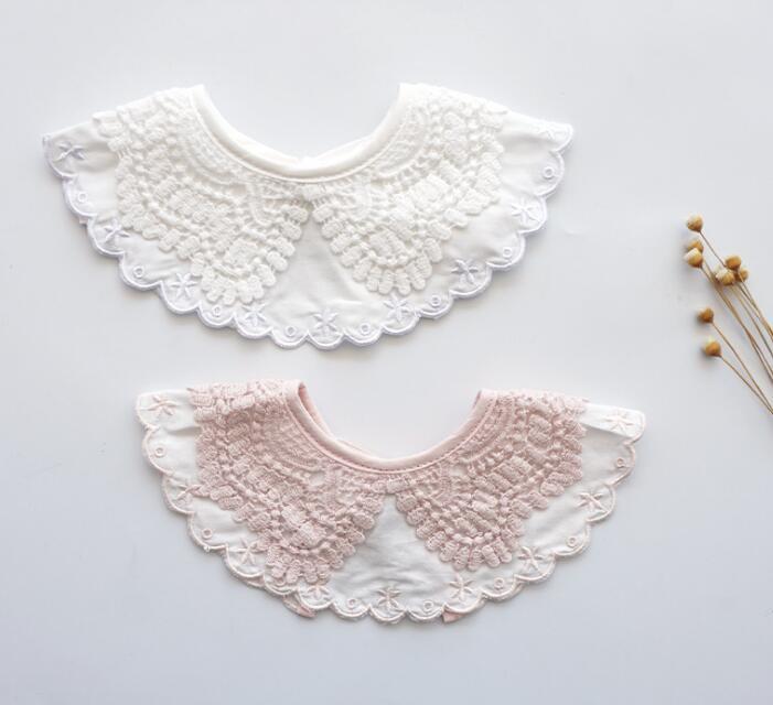 ベビー スタイ ベビー用品 綿 コットン よだれかけ おしゃれ 付け襟　出産祝い　かわいい　女の子ベビ..