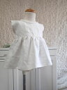 【BabyRito】リネンチュニック 麻 ワンピース ホワイト 80cm ベビー服 女の子服 かわいい