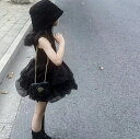 ワンピース ブラック バルーンスカート 女の子服 ベビー服 90cm 100cm 110cm 120cm 130cm かわいい おしゃれ パーティ フォーマル キャミソール