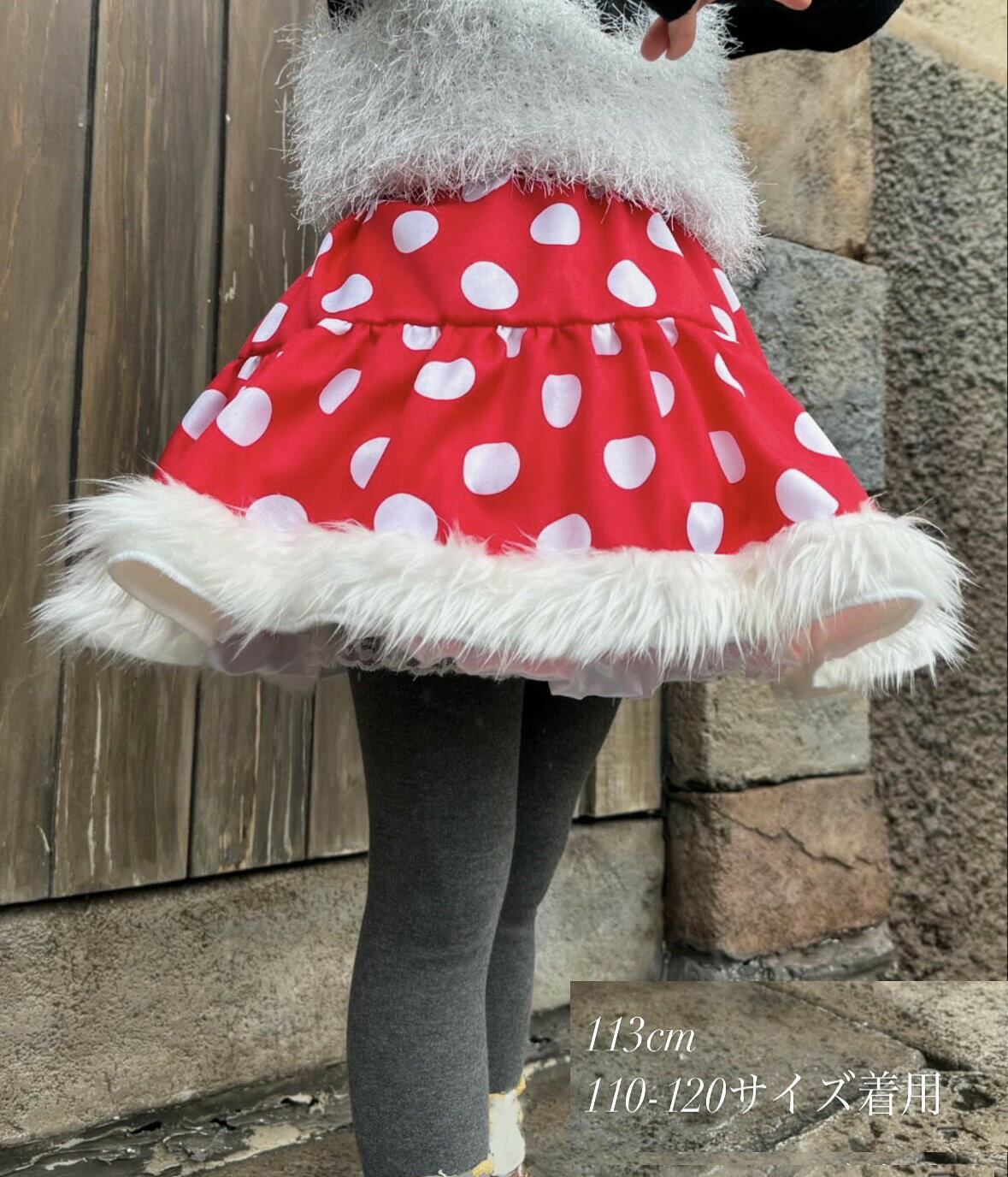 【BabyRito】Holiday Collectionパニエ＆ボア付きスカート コスチューム フリル チ...