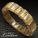 タイチンルチルクォーツ 天然石バングル 石サイズ約13.5×10mm-13.5×7mm 約41.4g 手首周りサイズ:約17cmのみ【限定1点モノ 2130-0...