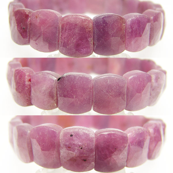 ルビー（紅玉） 天然石バングル 石サイズ約12×9mm 約30.1g 手首周りサイズ：約16.5cmのみ【限定1点モノ 2130-00-920-003】天然石 パワーストーン ブレスレット ブレス バングル