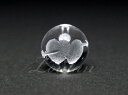 ハート矢・彫刻ビーズ（天然水晶）10mm（1個販売）　天然石　パワーストーン